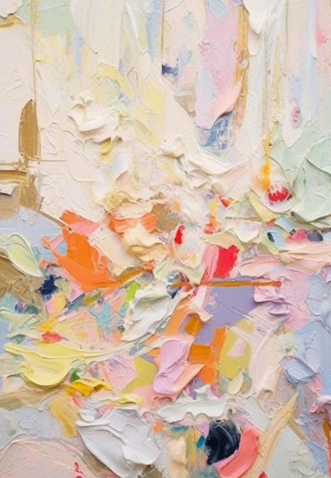 Texture White Abstract Painting TA#154