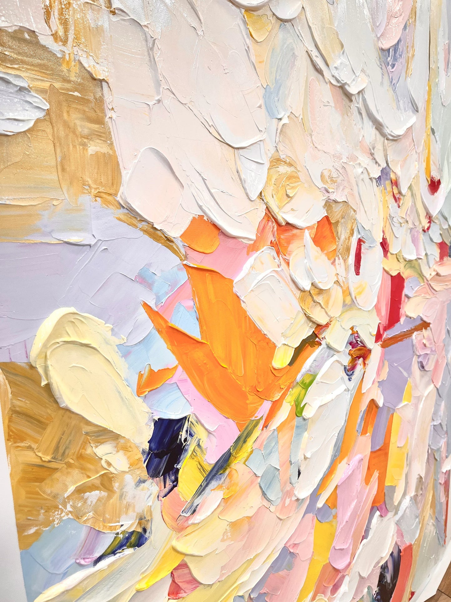Texture White Abstract Painting TA#154
