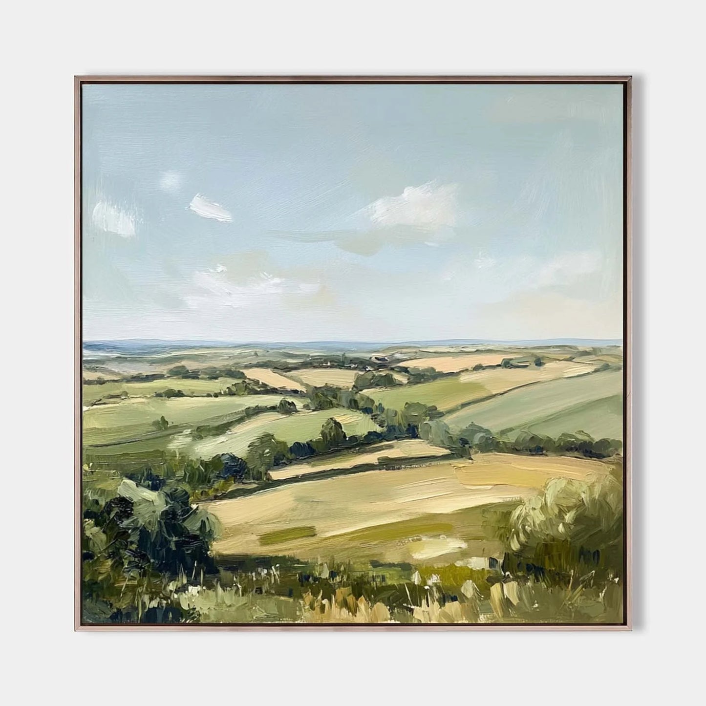 Minimalist Spring Landscape Painting CM#148