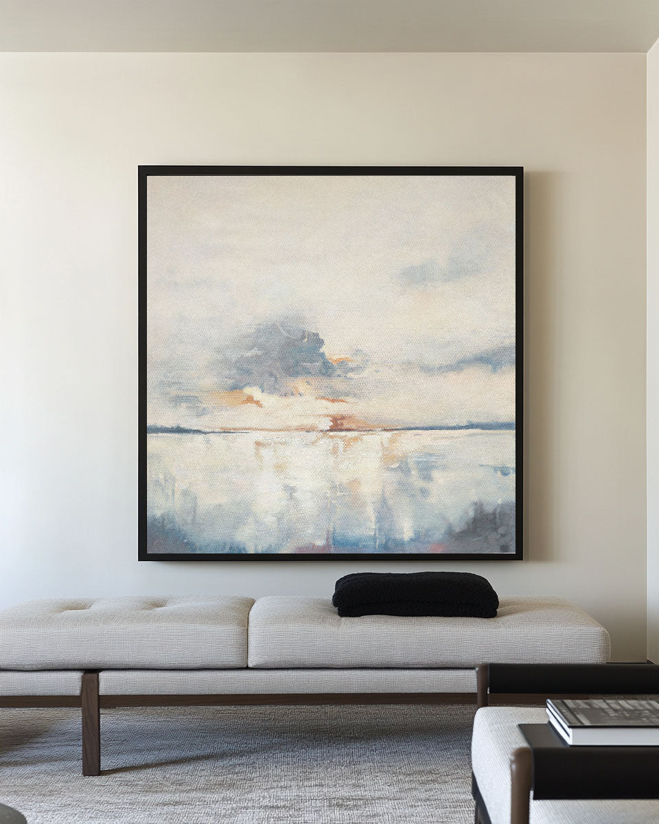 Minimalist Blue Ocean Painting CM#130