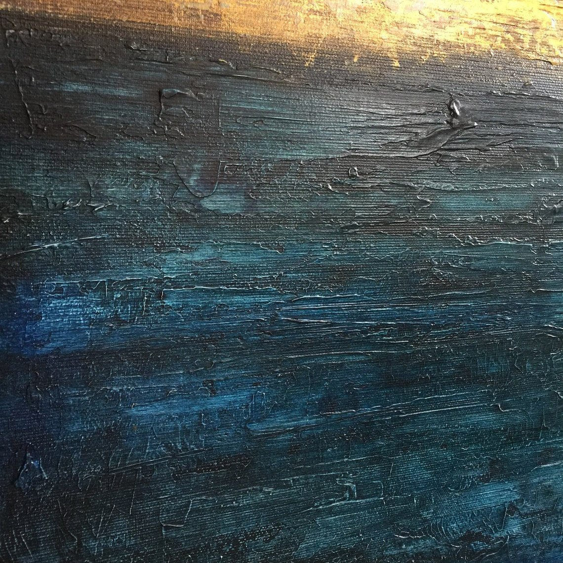 Wabi-Sabi Blue Painting WS#048