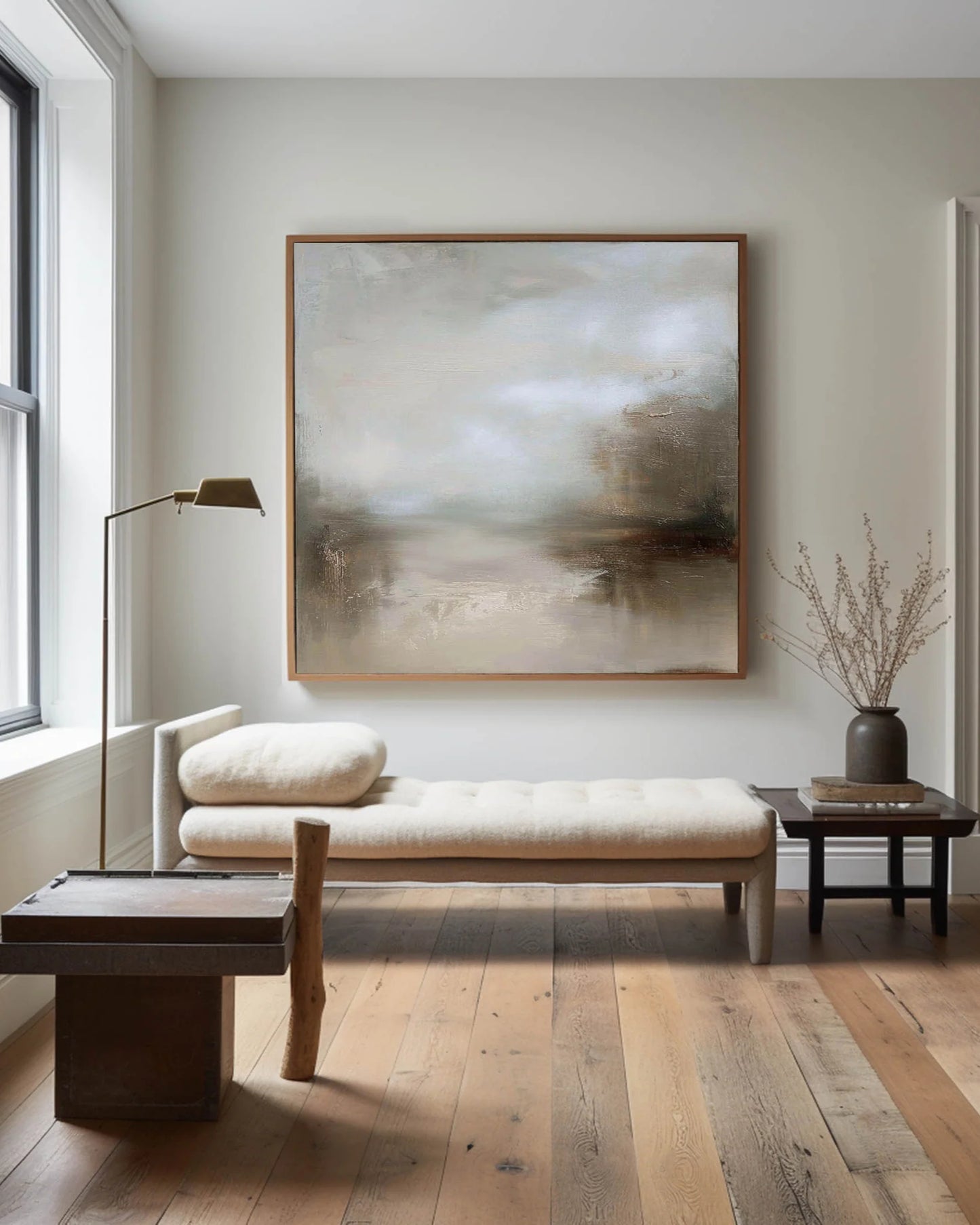Minimalist Forest Landscape Painting CM#142