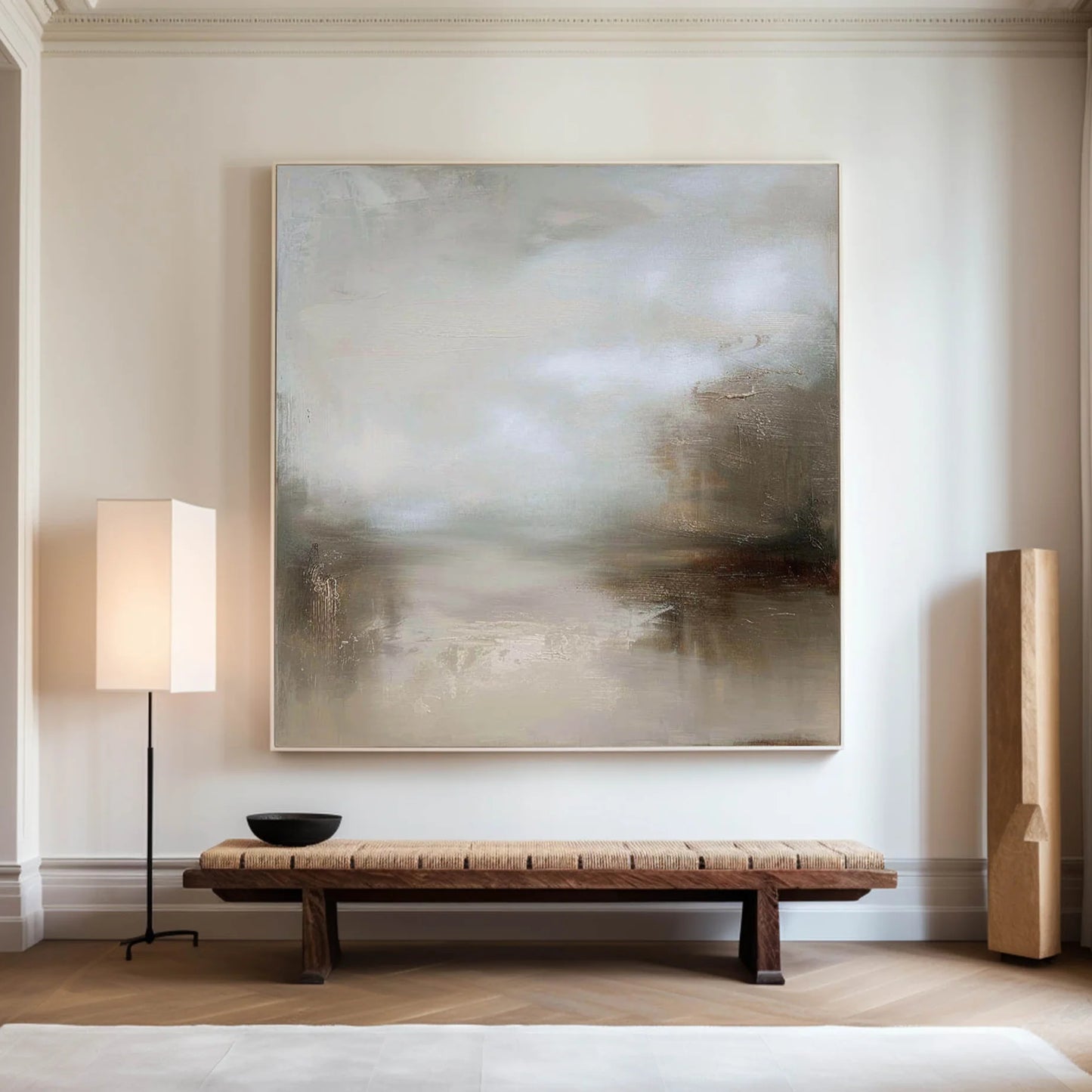 Minimalist Forest Landscape Painting CM#142