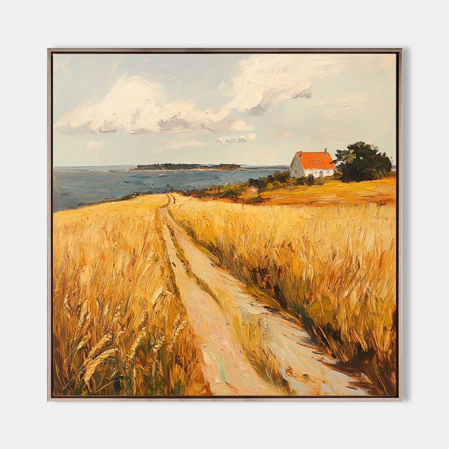 Minimalist Autumn Landscape Painting CM#145