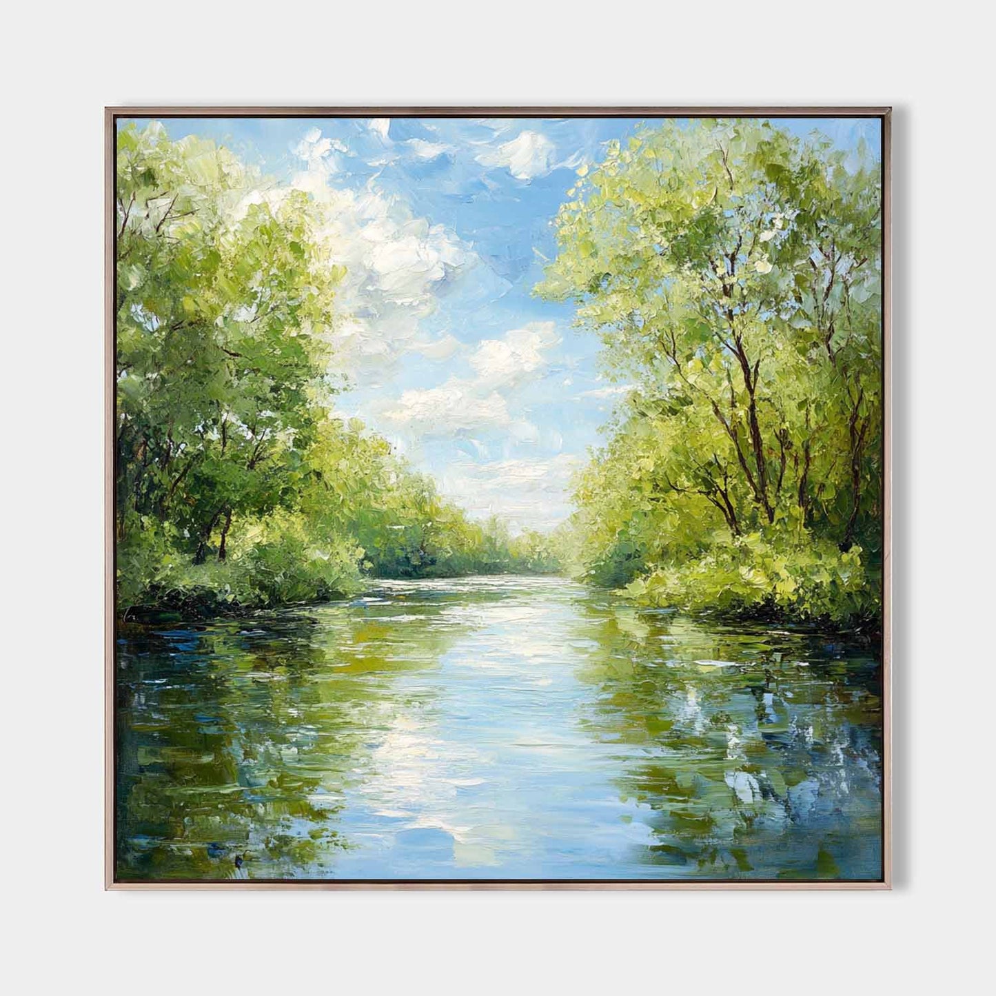 Minimalist Spring Landscape Painting CM#151