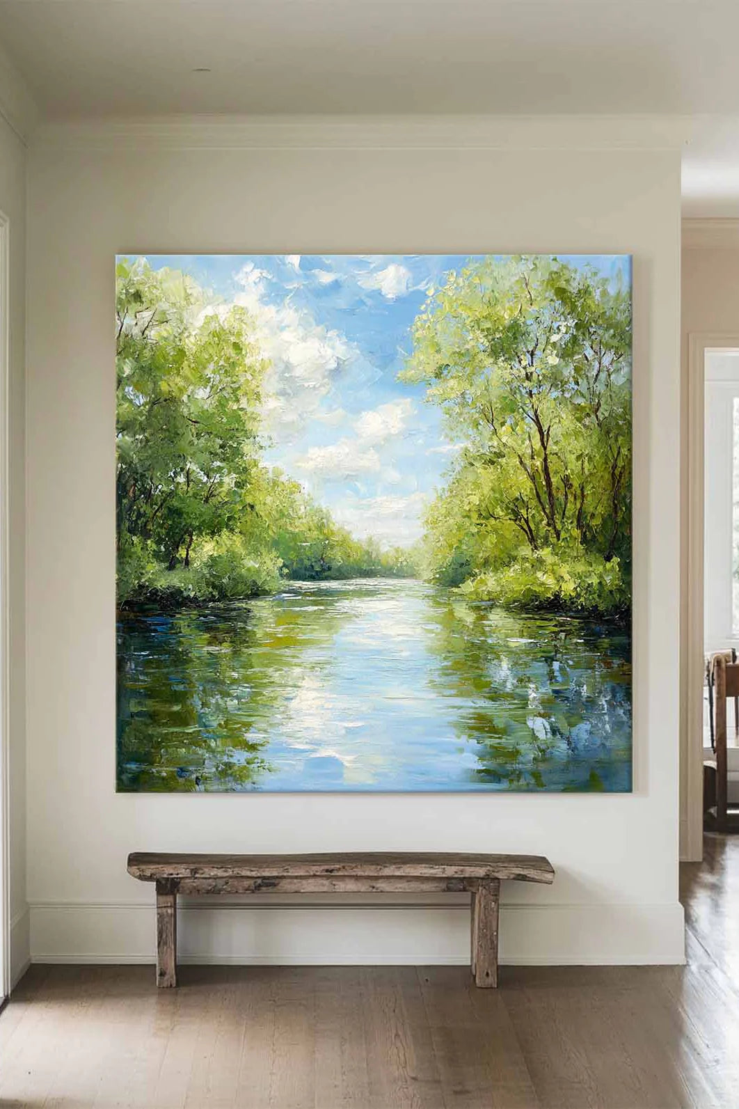 Minimalist Spring Landscape Painting CM#151