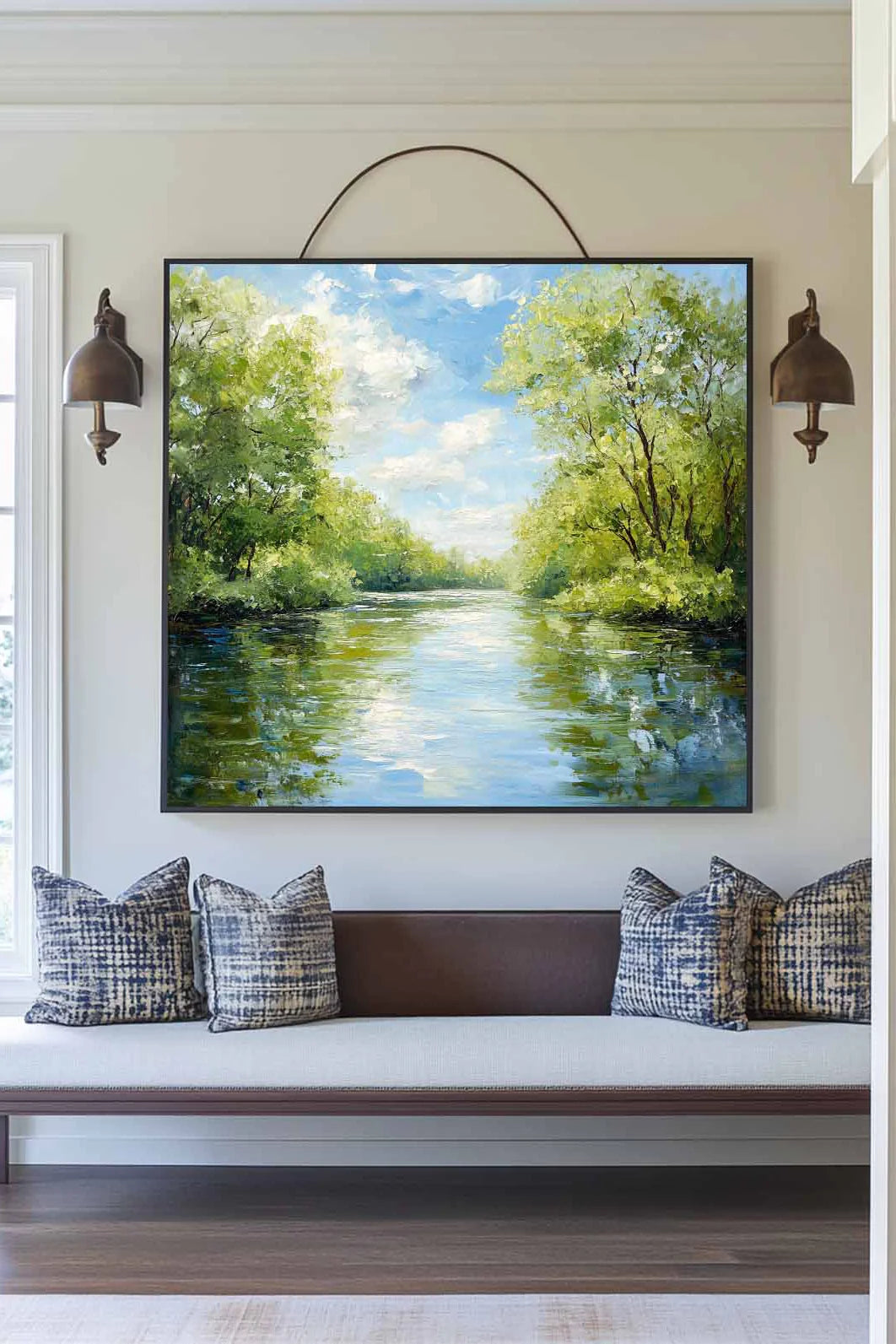 Minimalist Spring Landscape Painting CM#151