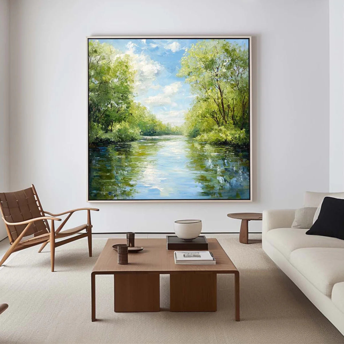 Minimalist Spring Landscape Painting CM#151