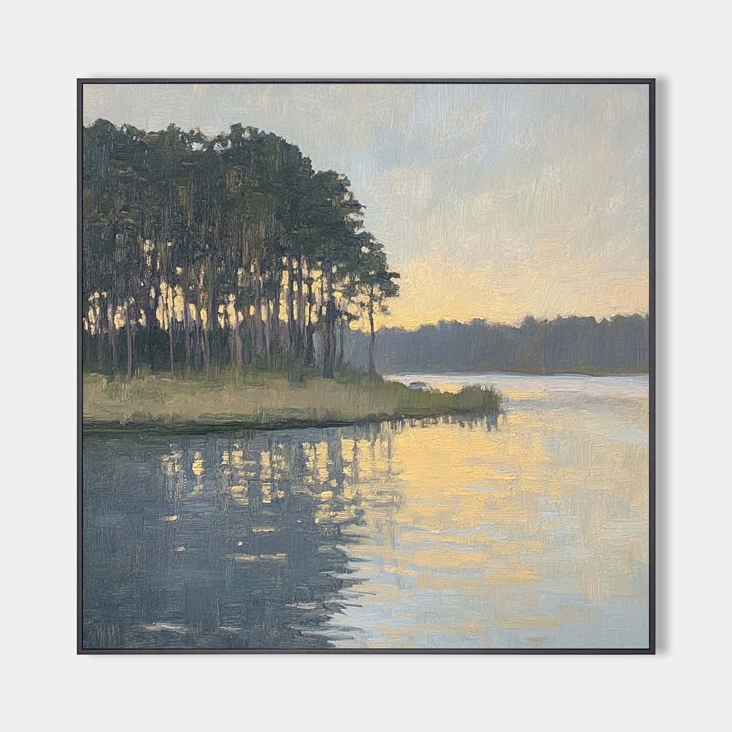 Minimalist Forest Landscape Painting CM#143