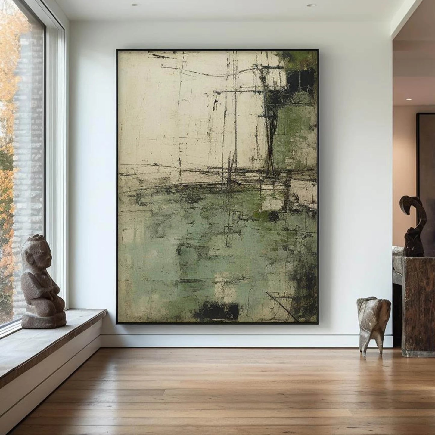 Minimalist Neutral Toned Painting CM#120
