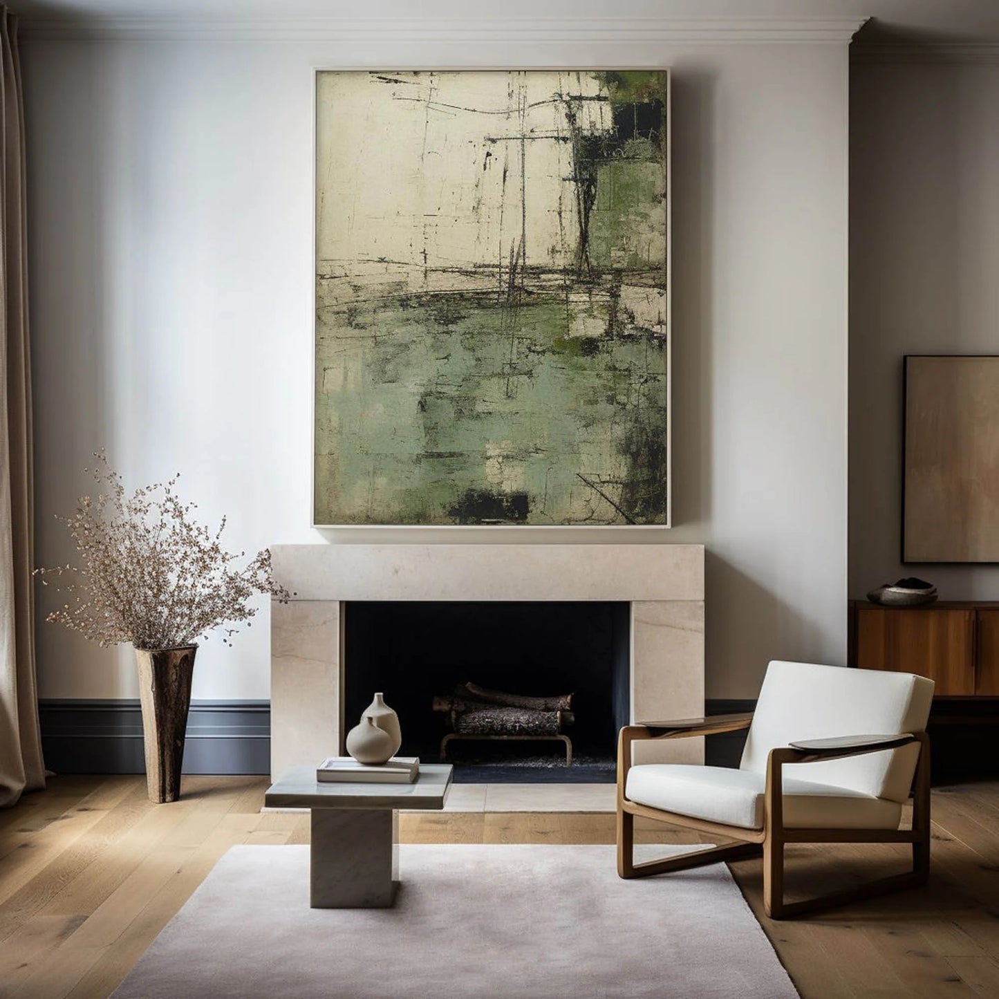 Minimalist Neutral Toned Painting CM#120