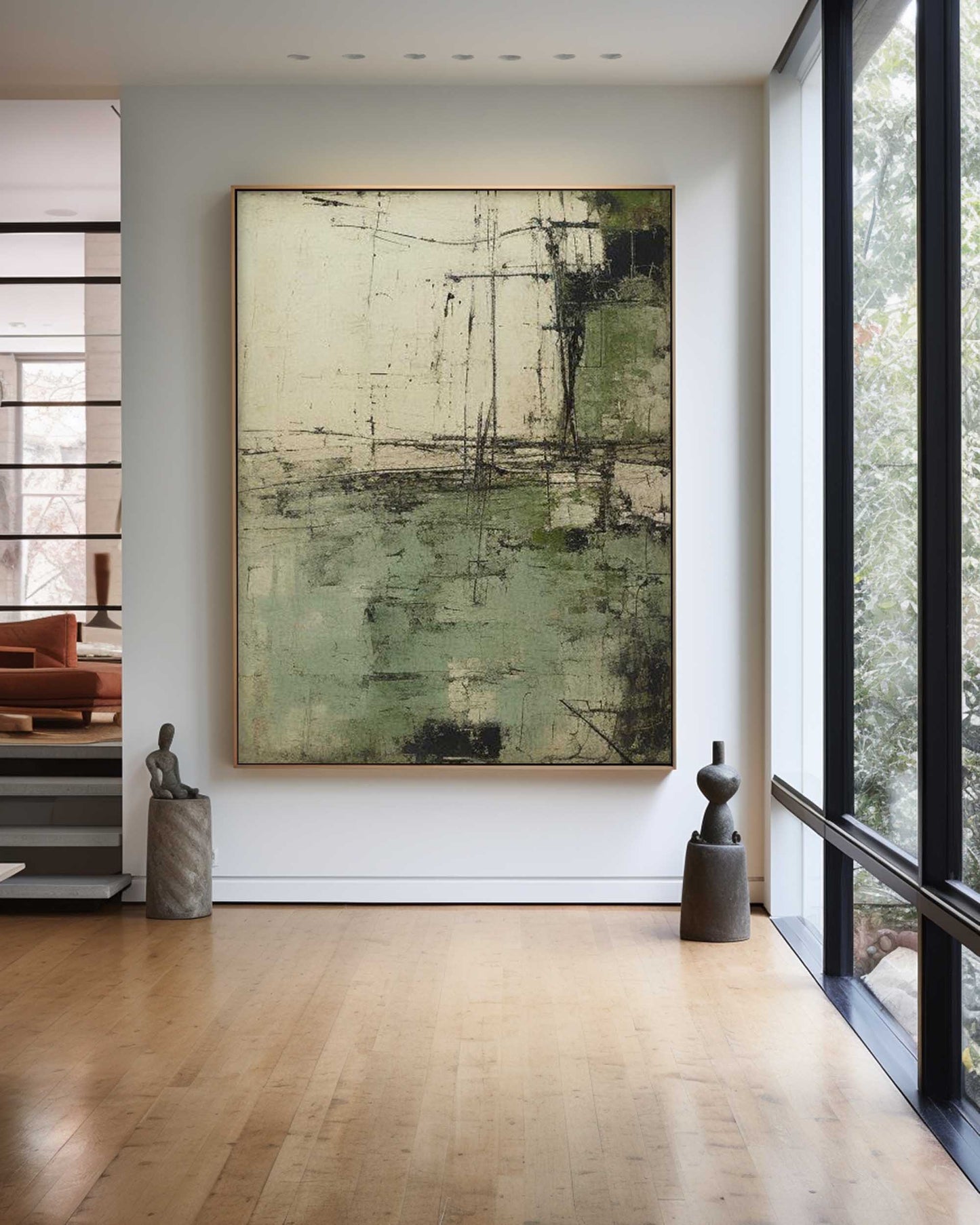 Minimalist Neutral Toned Painting CM#120