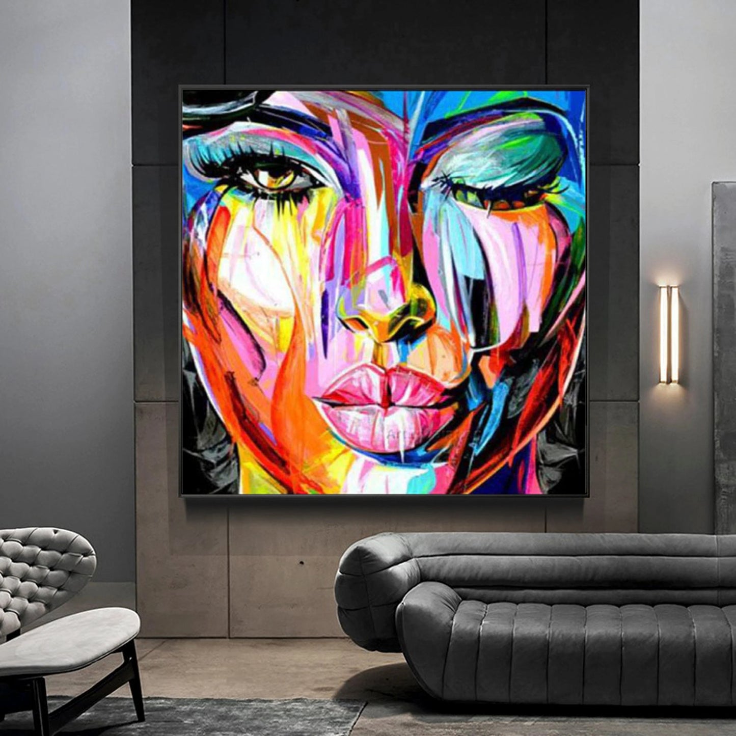Colorful Female Portrait CA#054