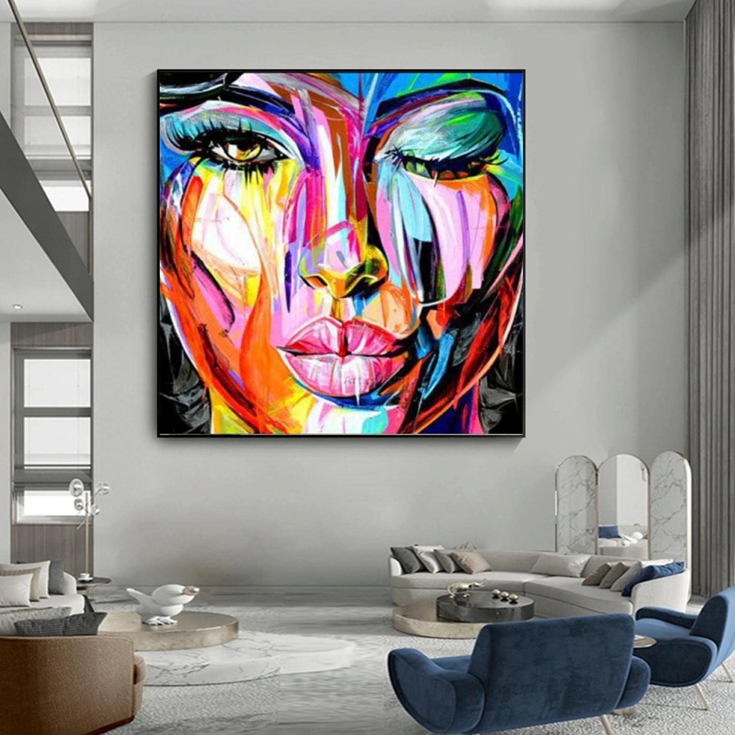 Colorful Female Portrait CA#054