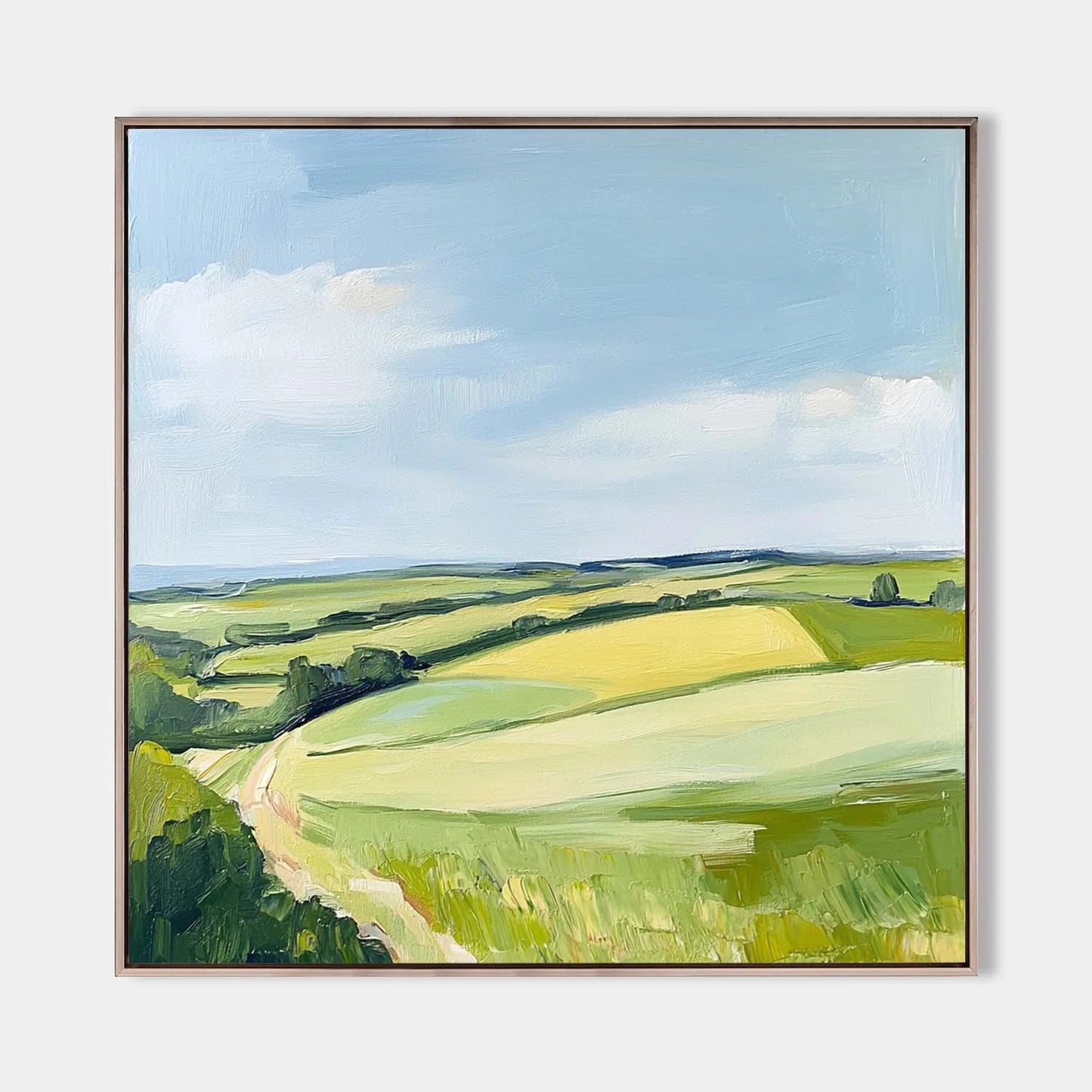 Minimalist Spring Landscape Painting CM#147