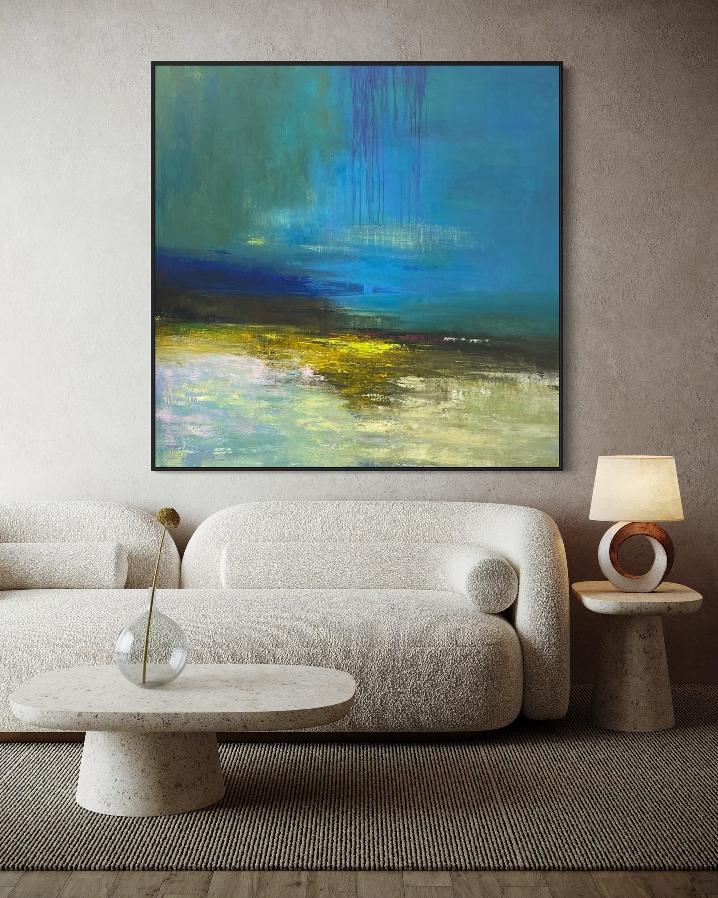 Minimalist Blue Painting CM#122
