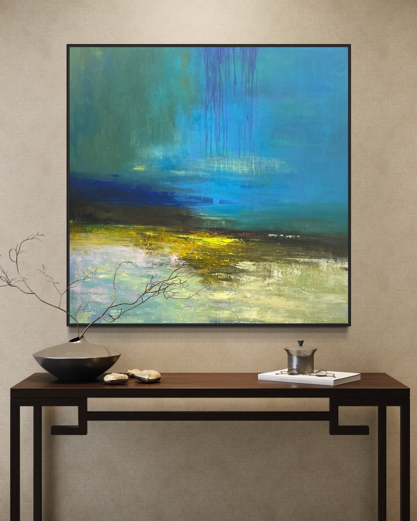 Minimalist Blue Painting CM#122