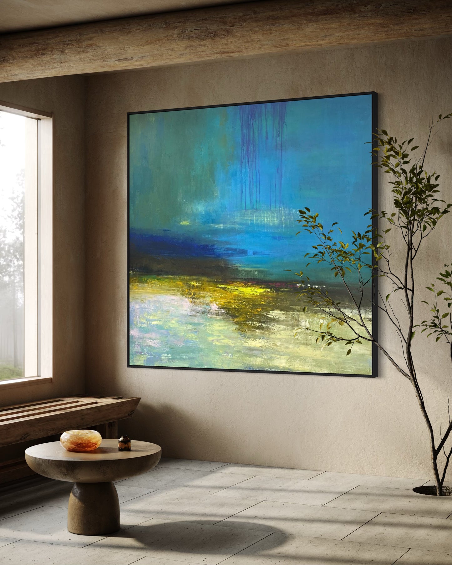 Minimalist Blue Painting CM#122