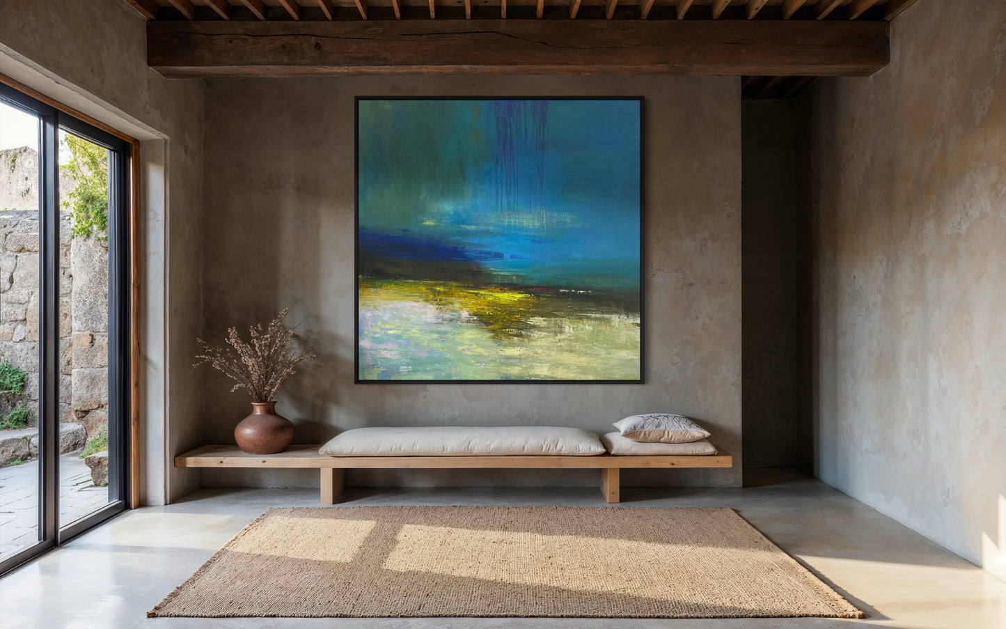 Minimalist Blue Painting CM#122