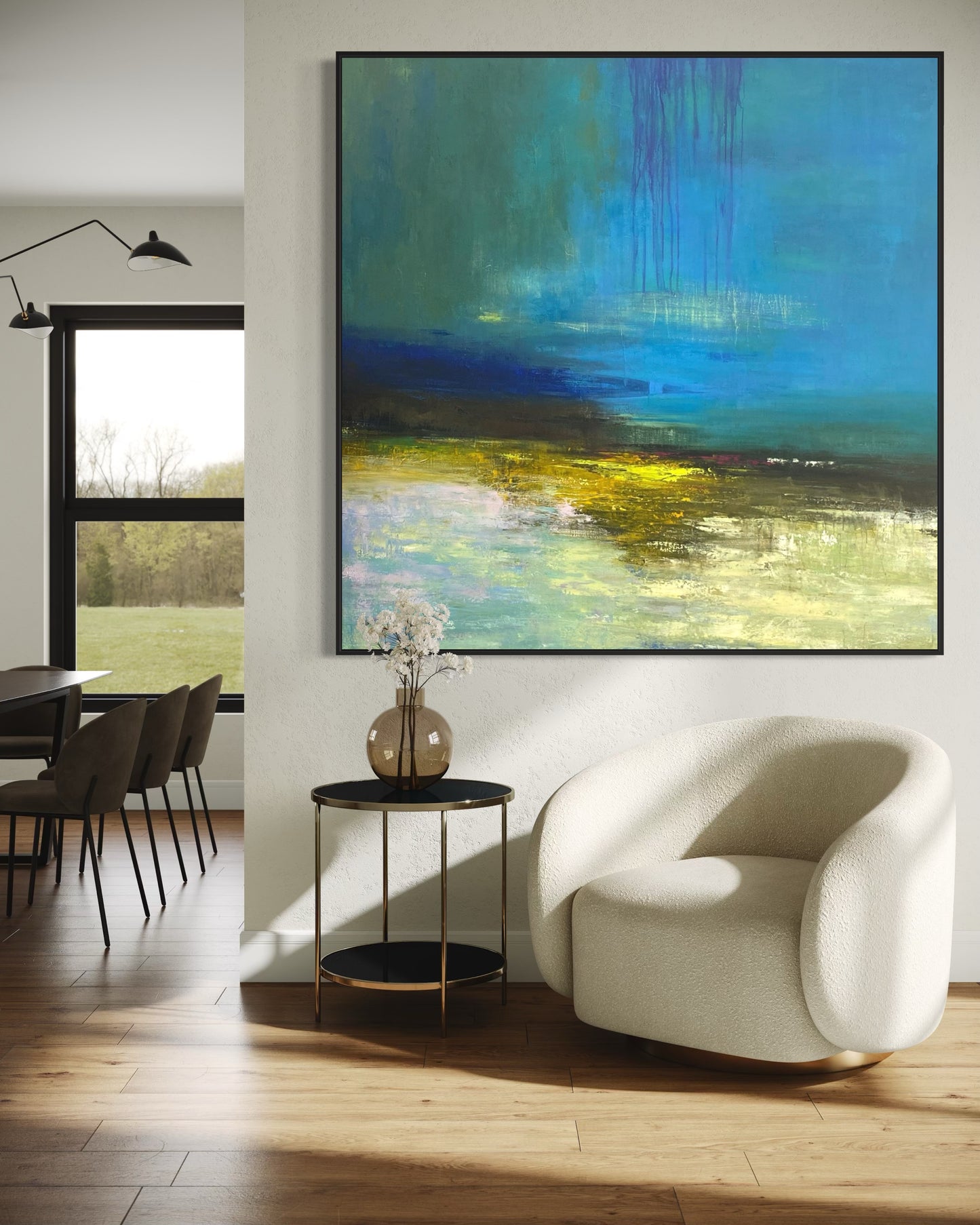Minimalist Blue Painting CM#122