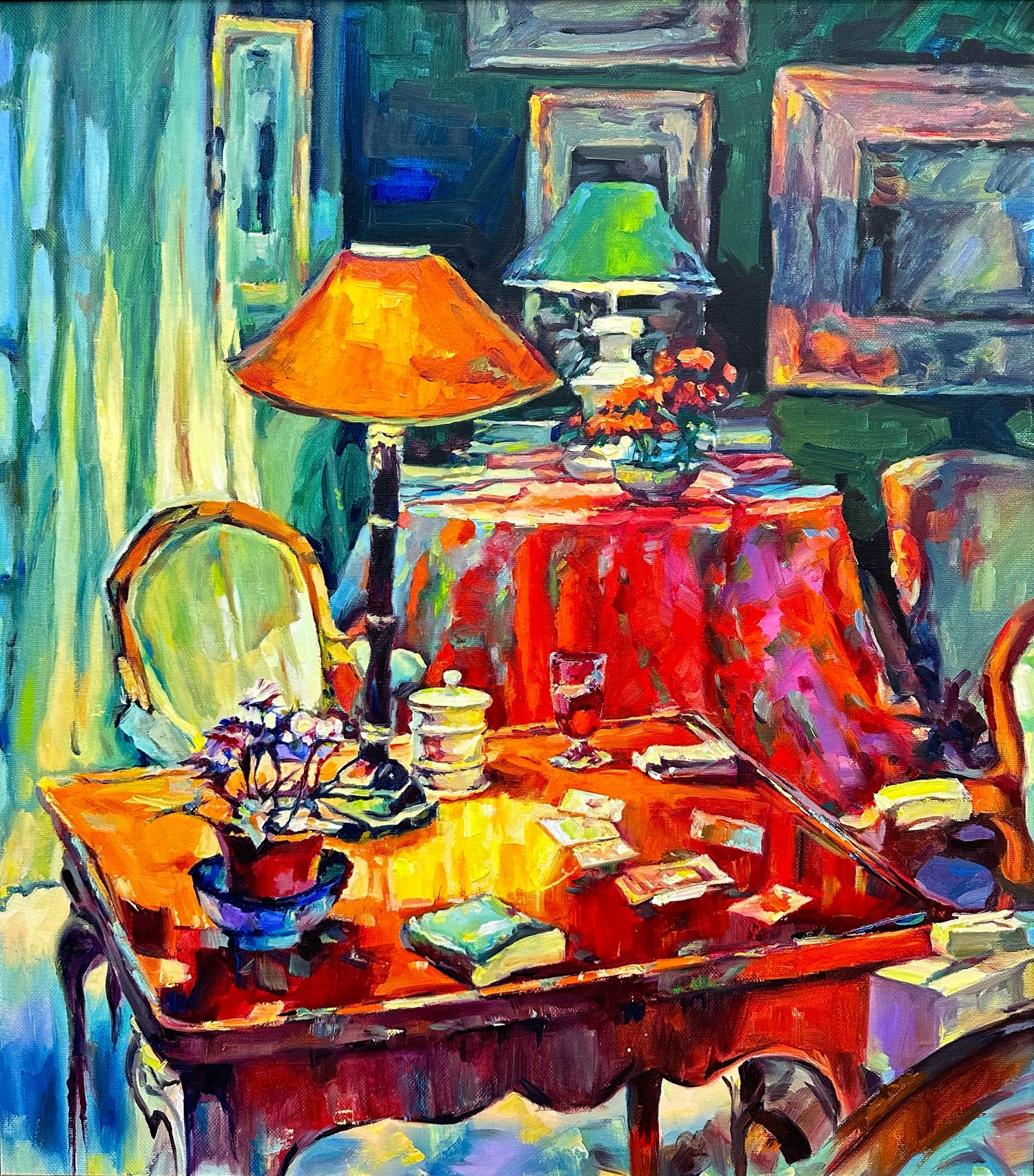 Room Scene Still Life Oil Painting