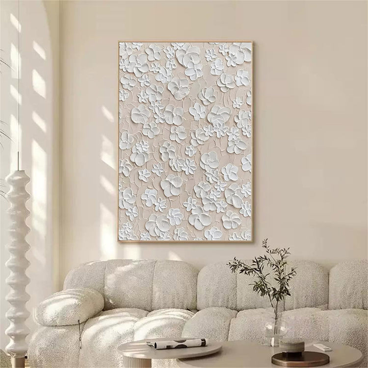 Textured Flower Oil Paintings