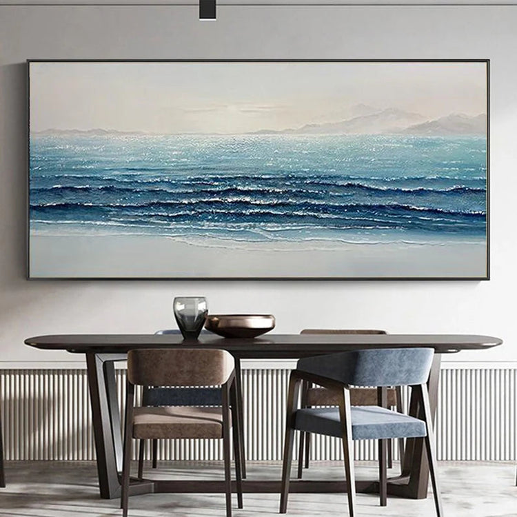 Blue-Themed Oil Paintings – Calm & Elegant Wall Art