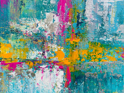 Colorful Abstract Acrylic Painting
