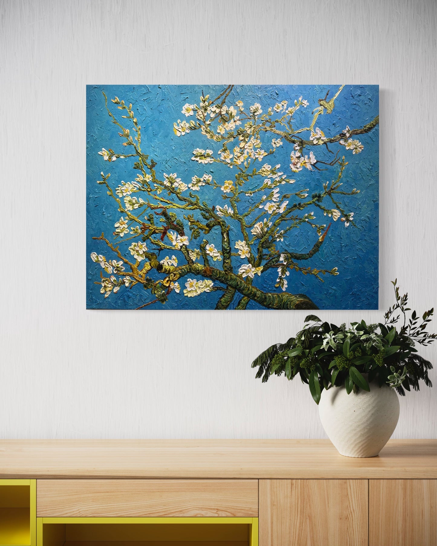 Almond Blossoms Oil Painting in the Style of Van Gogh