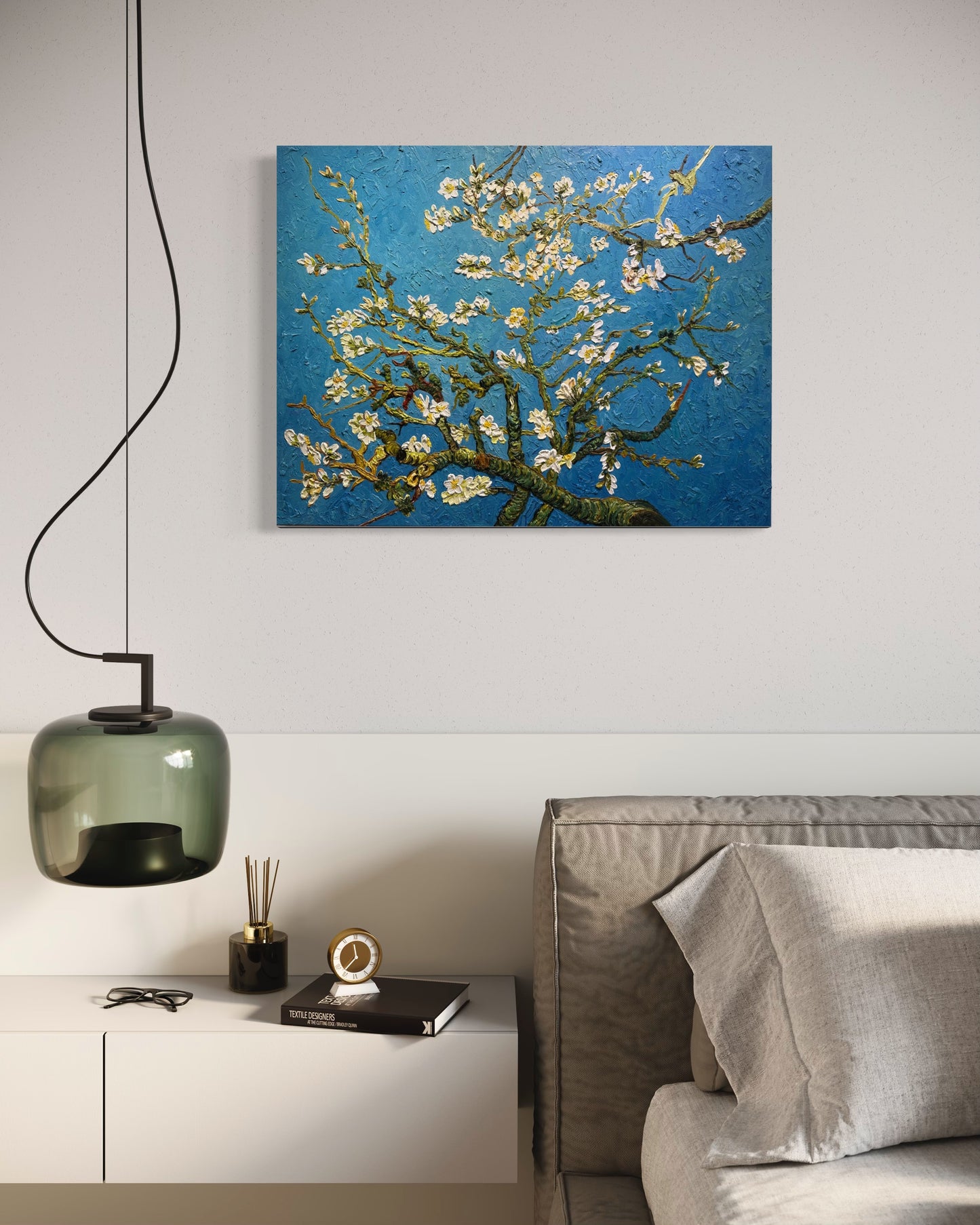 Almond Blossoms Oil Painting in the Style of Van Gogh