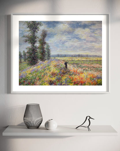 Claude Monet Les Coquelicots Art Print Oil Painting