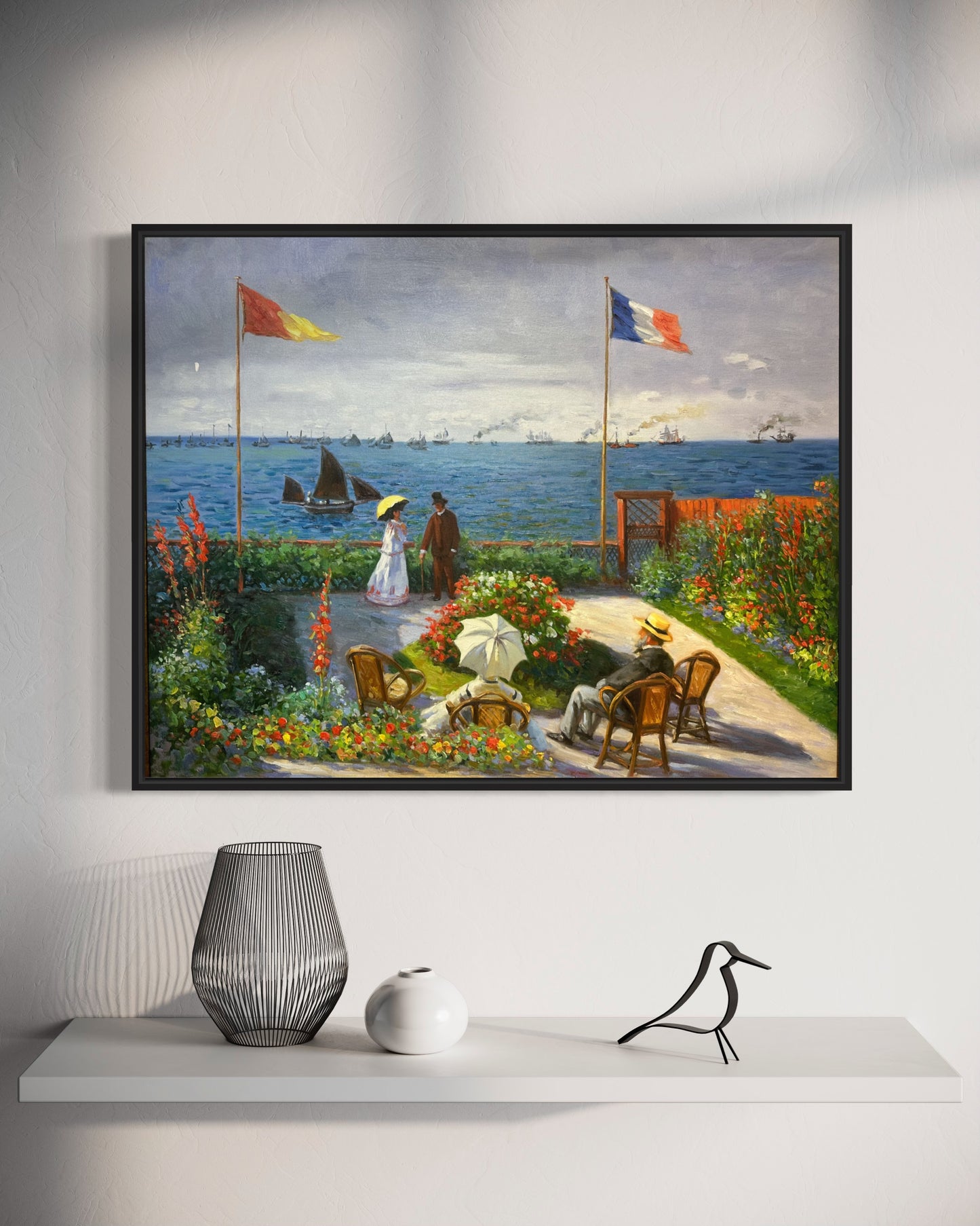 Claude Monet Garden at Sainte-Adresse Oil Painting