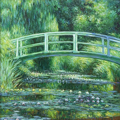 Monet's Japanese Bridge Oil Painting