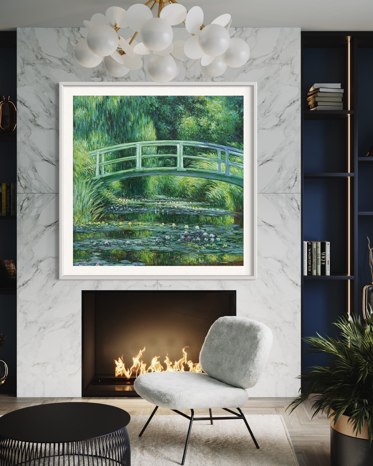 Monet's Japanese Bridge Oil Painting