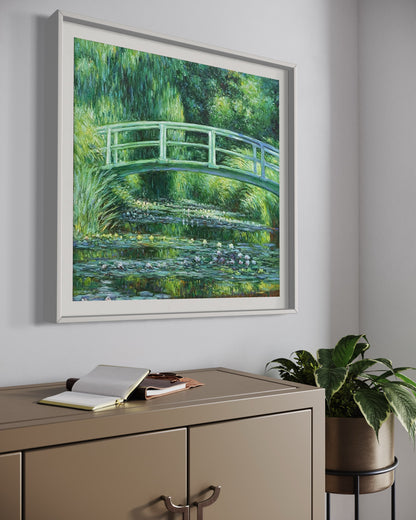 Monet's Japanese Bridge Oil Painting