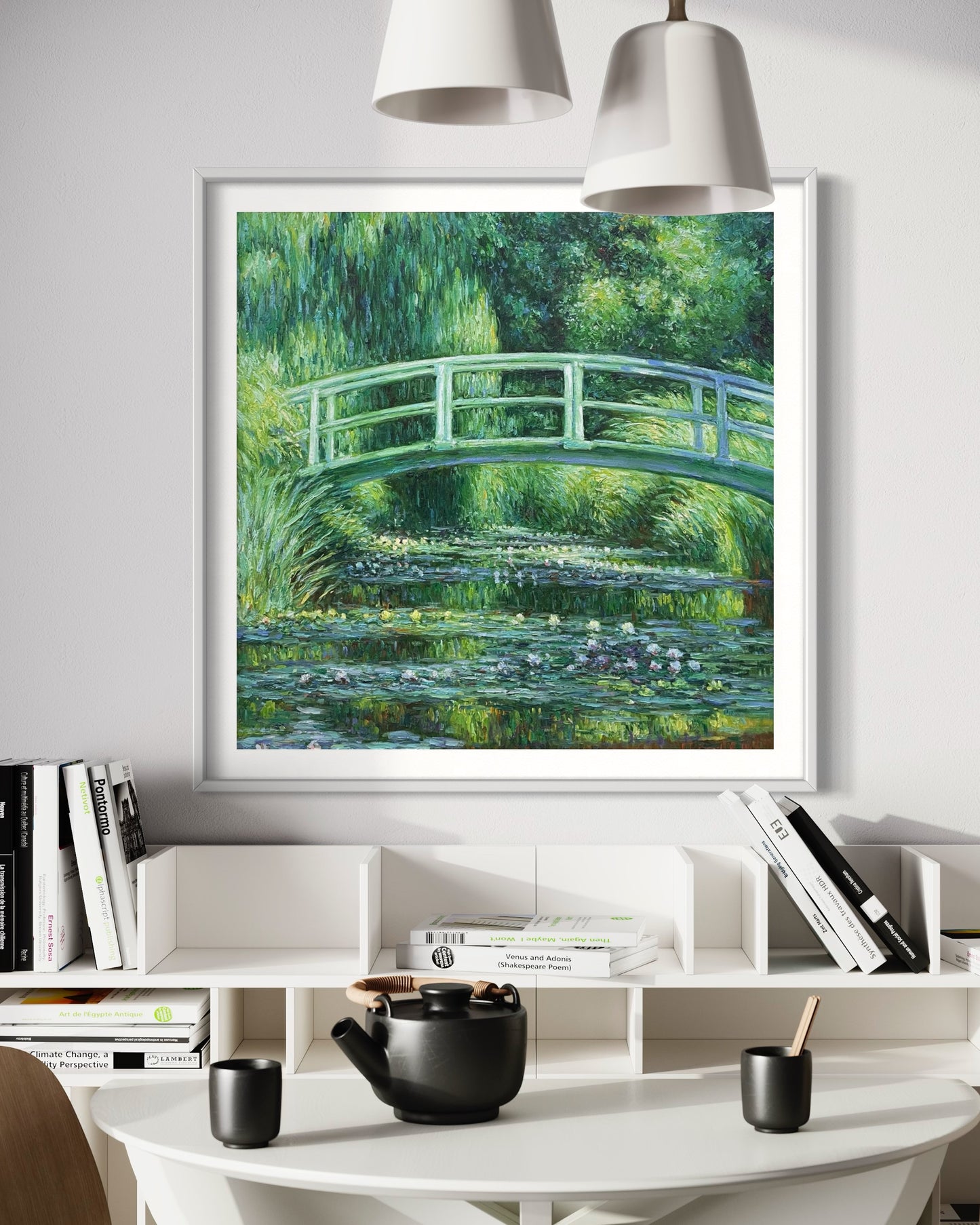 Monet's Japanese Bridge Oil Painting