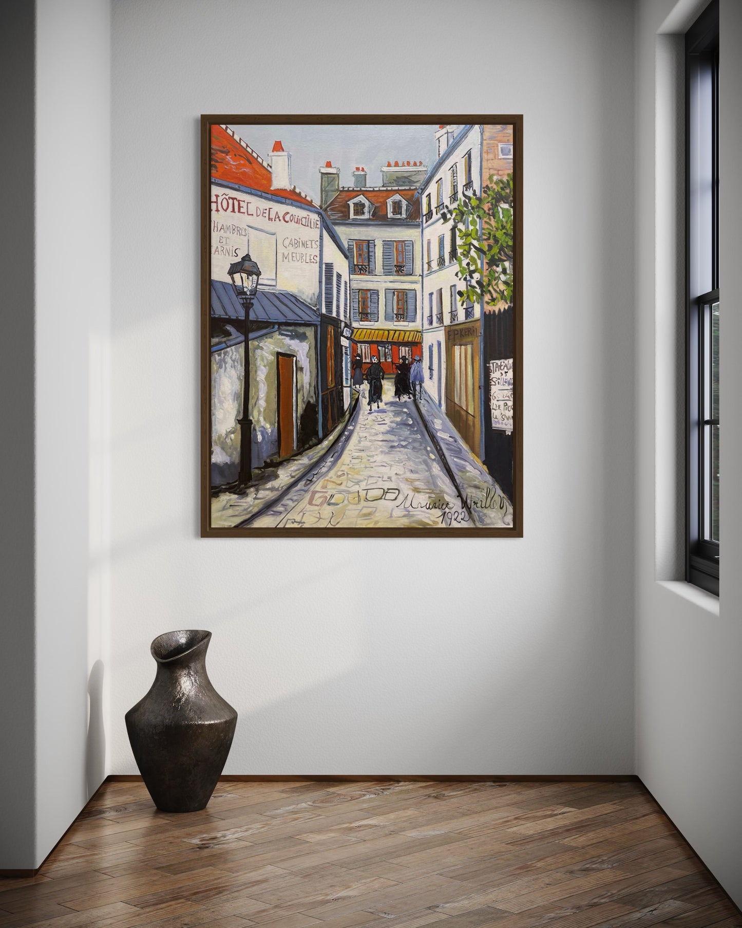 Charming Parisian Street Oil Painting