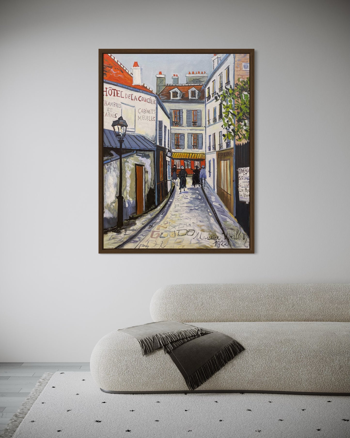 Charming Parisian Street Oil Painting