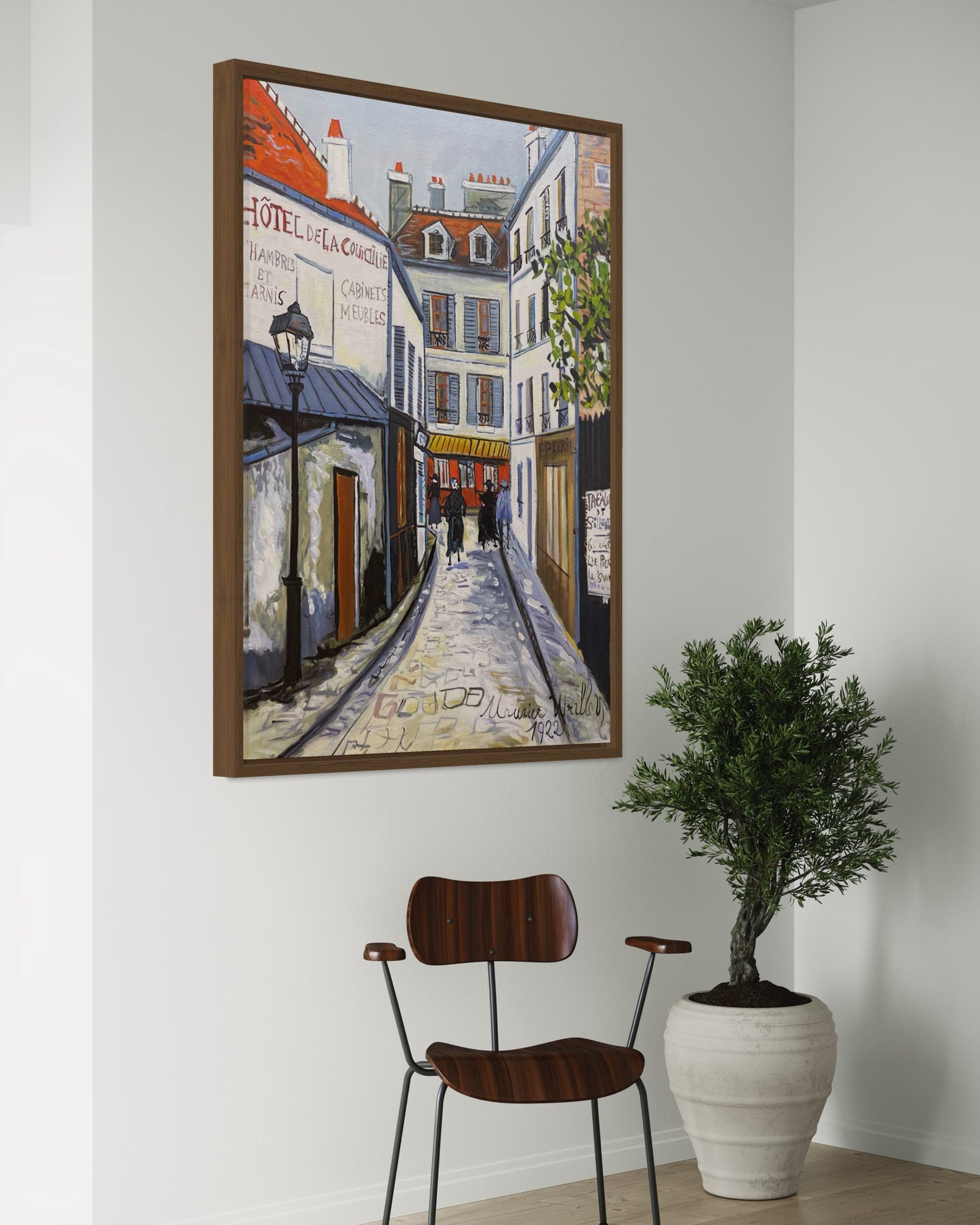 Charming Parisian Street Oil Painting