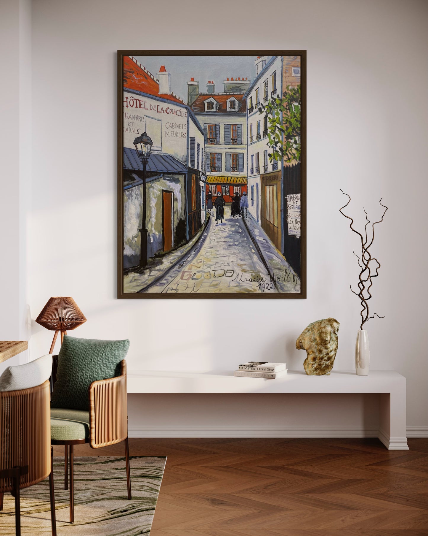 Charming Parisian Street Oil Painting