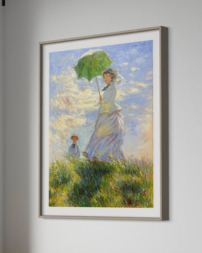 Woman with Parasol Oil Painting by Monet