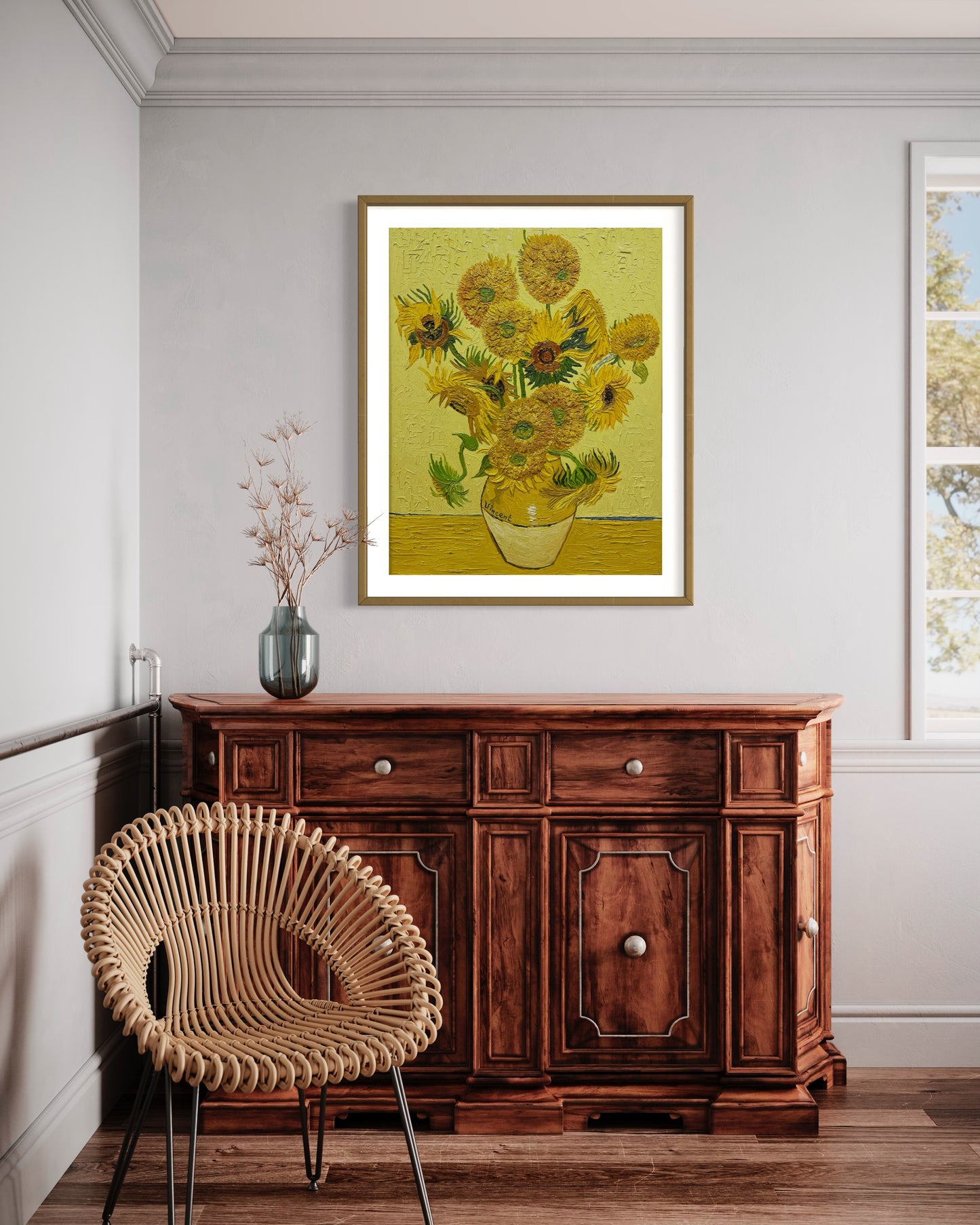 Van Gogh's Sunflowers Oil Painting