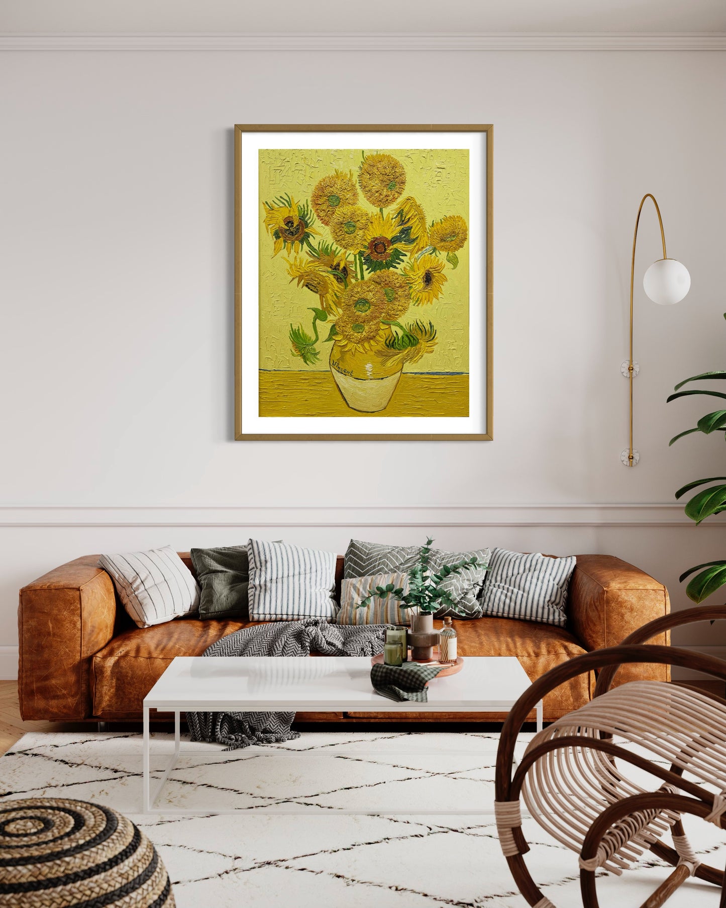 Van Gogh's Sunflowers Oil Painting