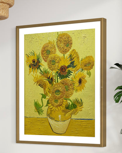 Van Gogh's Sunflowers Oil Painting