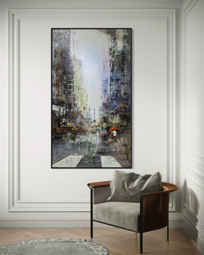 Modern Cityscape Oil Painting