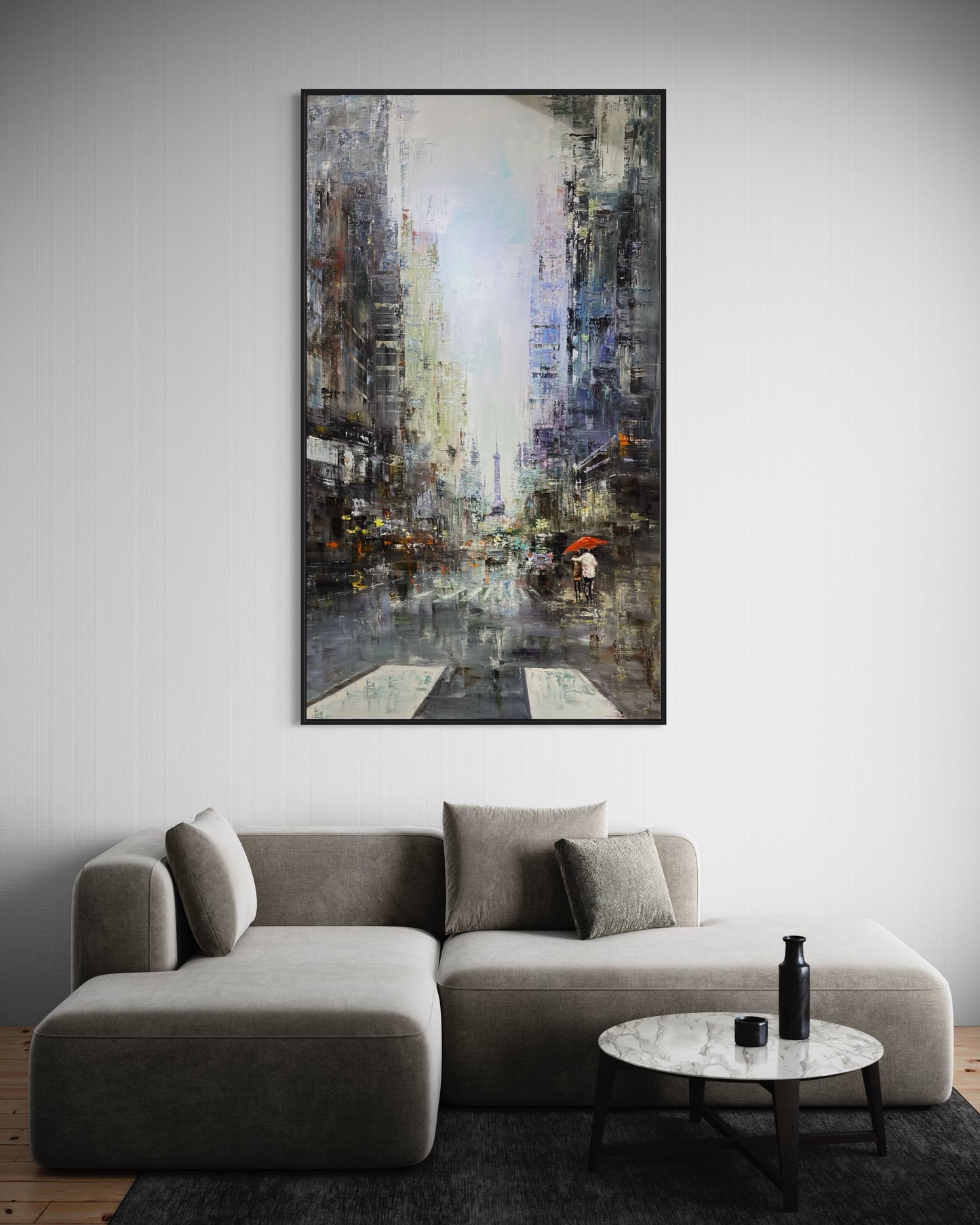 Modern Cityscape Oil Painting