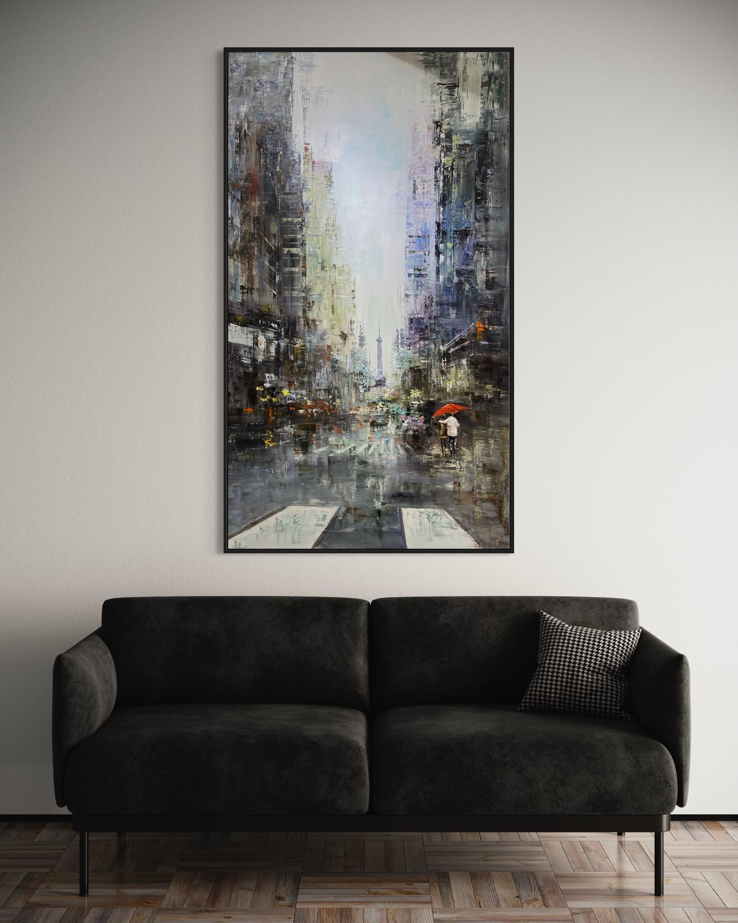 Modern Cityscape Oil Painting