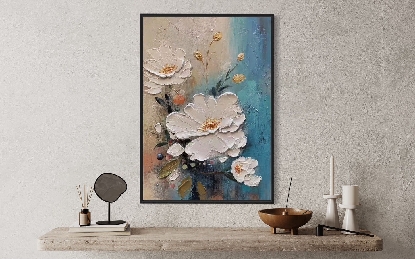 Beautiful Flower Still Life Oil Painting