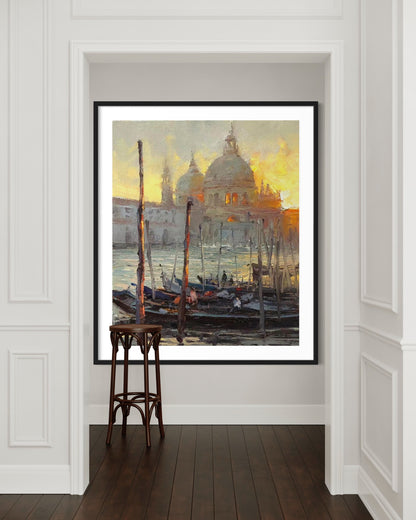 Venice at Sunset Oil Painting