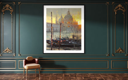 Venice at Sunset Oil Painting